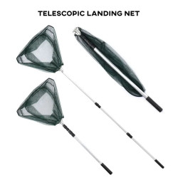 Retractable Landing Fishing Net Telescopic Fishing Net Foldable Sea Mesh Brail For Carp Fly Fishing