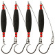 4pcs Catfish Float Rigs with Hook High Buoyancy Fishing Bobbers