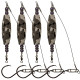 4pcs Catfish Float Rigs with Hook High Buoyancy Fishing Bobbers