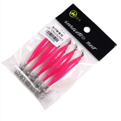 5pcs/bag Luminous Squid Hook 7cm Glow Squid Jigs Hook Cuttlefish Fishing Hook Small Sea Fishing Lures pesca Fishing Bait