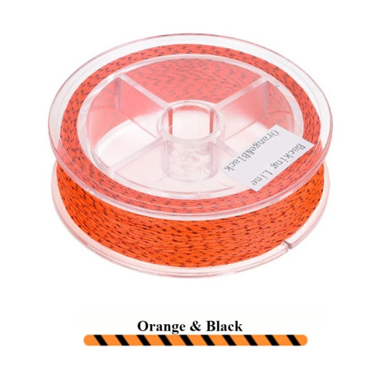 Fly Fishing Backing Line 50M/55Yards 20LB Orange & Black Color