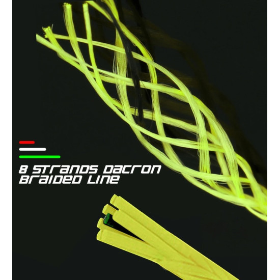 ﻿Fly Fishing Backing Line 50M/55Yards 20LB Fluorescent Yellow