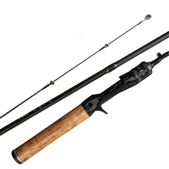 1.68m Wooden Handle Casting Carbon Fibre Fishing Rod
