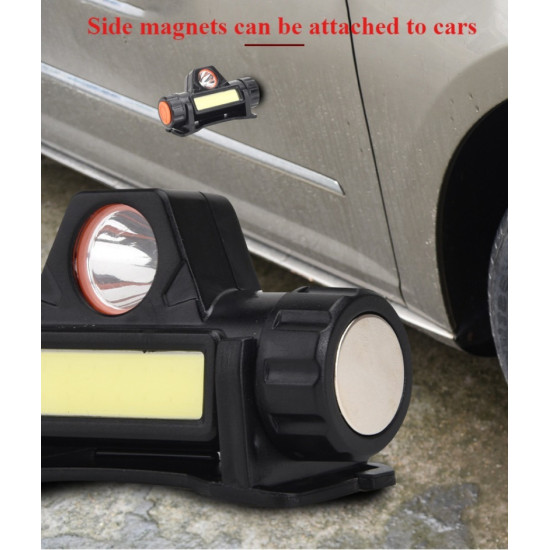 Rechargeable COB LED USB Headlamp Strong Magnetic Powerful Headlight Super Bright Waterproof Head Torch For Outdoor Fishing