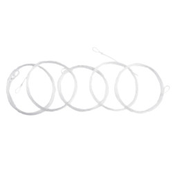 5Pcs Nylon Tapered Leader Fly Fishing Line 9FT 1X With Loop