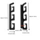 2 Pairs Metal Fishing Rod Bracket For 6 Rods