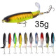 Topwater Fishing Lure With Soft Rotating Tail 14cm/35g