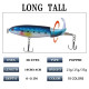 Topwater Fishing Lure With Soft Rotating Tail 14cm/35g