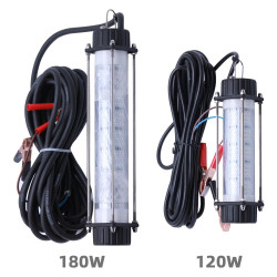 120/180W high-power underwater fishing light, 12V 7M fishing equipment accessories，Sea fishing boat fishing universal