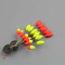 6pcs/bag Seven-star Fishing Float 7/9/11/13/15mm 5 Sizes 