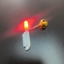 2pcs Fishing Rod Light Compact Led Fishing Glow Stick with Bell For Night Fishing