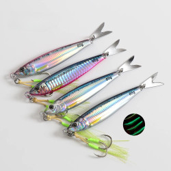 20g 30g 40g 60g 80g Fast Sinking Metal Jig Lure Saltwater Shore Casting Fishing Lure