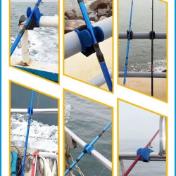 U-Shaped TPR Fishing Rod Support Portable Fishing Pole Rack