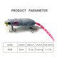Topwater Bionic Rat Wake bait 15.5g 85mm Jointed Mouse Lure