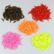 100pcs/lot Shrimp Bait Soft Silicone Fishing Lures 2.8cm/0.3g Luminous Glow Freshwater Worm New Pattern Pesca Fishing Tackle