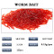 500pcs/bag Red Worms Soft Bait 