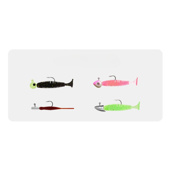 Metal Jig Hook Soft Bait Set 