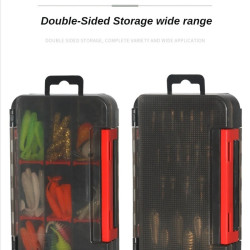 75PCS/BOX Fishing Lures Kit with Jig Heads Round Ball Hooks Set with Tackle Box