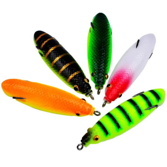 5pcs/bag Fishing Lure 95mm-17g soft frog fishing bait 5pcs/bag Fishing Lure 95mm-17g soft frog fishing bait