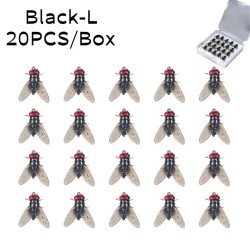 20PCS/Box Realistic Fly Fishing Lures Bait with Hook For Salmon and Trou
