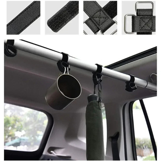 2Pcs Fishing Car Organizer Rod Holder Belt Rod Fixed Strap Carrier For Truck SUV Auto Fishing Rod Fixing Strap Accessories