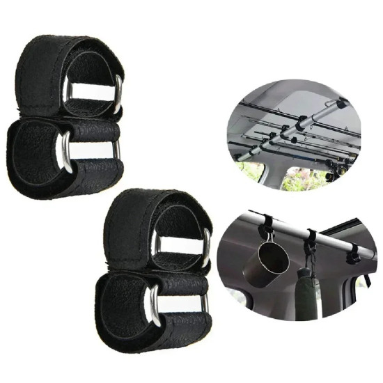 2Pcs Fishing Car Organizer Rod Holder Belt Rod Fixed Strap Carrier For Truck SUV Auto Fishing Rod Fixing Strap Accessories