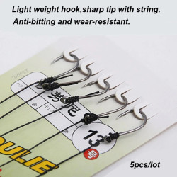 String Hooks 3#-13# High Carbon Steel Fishing Hook 