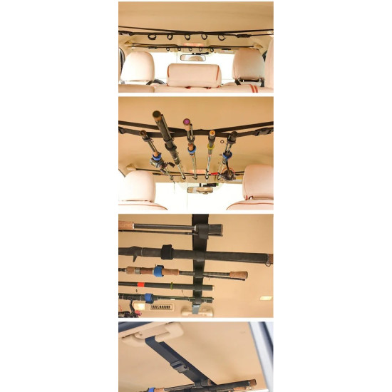 2PCS Storage Strap Holder For Fishing Rod in the Car