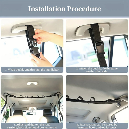 2PCS Storage Strap Holder For Fishing Rod in the Car
