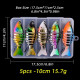5pcs Sinking Wobbler Set Crankbaits Fishing Kit Artificial Bait Hard Lure