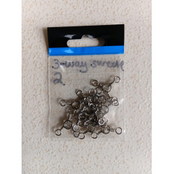 3 WAY SWIVELS SIZE 2 5PCS/PKT