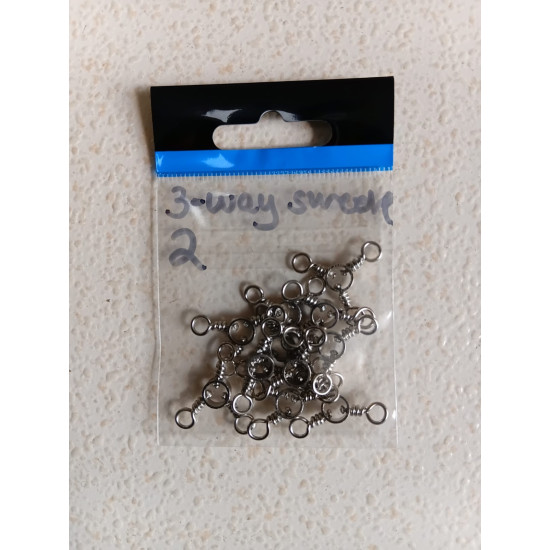 3 WAY SWIVELS SIZE 2 5PCS/PKT