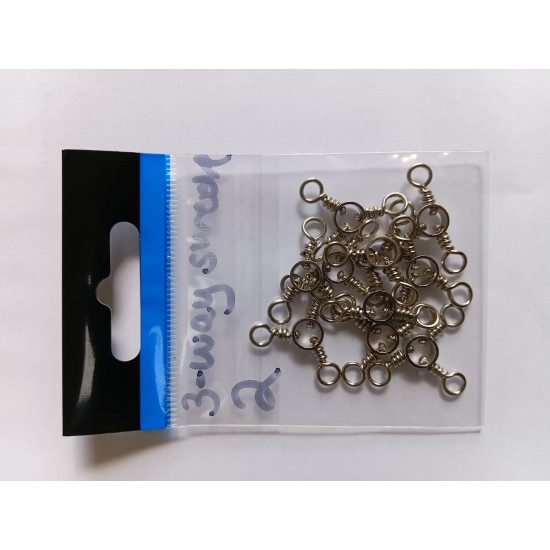 3 WAY SWIVELS SIZE 2 5PCS/PKT