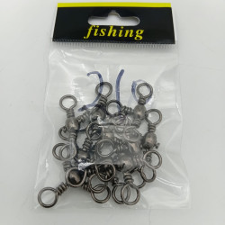 3 WAY SWIVELS SIZE 2/0 10PCS/PKT