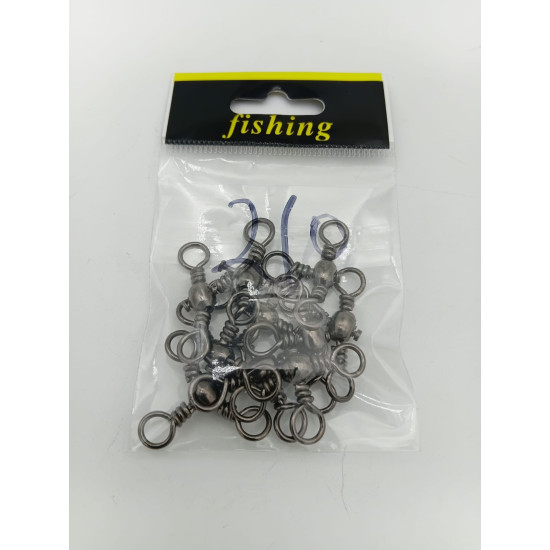 3 WAY SWIVELS SIZE 2/0 10PCS/PKT