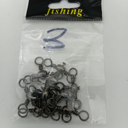 3 WAY SWIVELS SIZE 3 10PCS/PKT