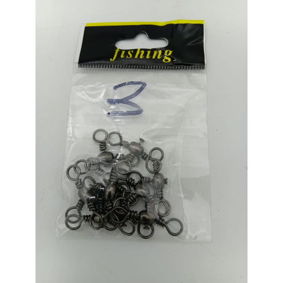 3 WAY SWIVELS SIZE 3 10PCS/PKT