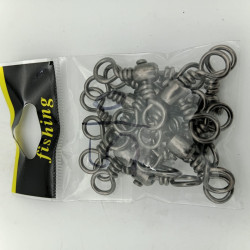 3 WAY SWIVELS SIZE 5/0 10PCS/PKT