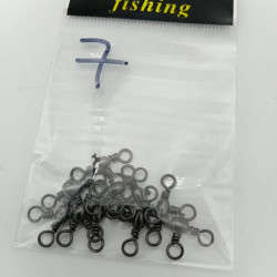3 WAY SWIVELS SIZE 7 10PCS/PKT