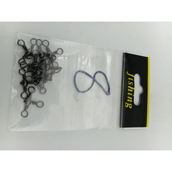 3 WAY SWIVELS SIZE 8 10PCS/PKT