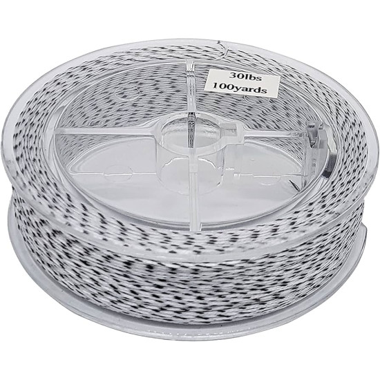 BACKING 30LB 100YARDS BLACK/WHITE BACKING 30LB 100YARDS BLACK/WHITE