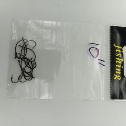 BARBED FISHING HOOK SIZE 10 10PCS/PKT