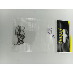 BARBED FISHING HOOK SIZE 10 10PCS/PKT