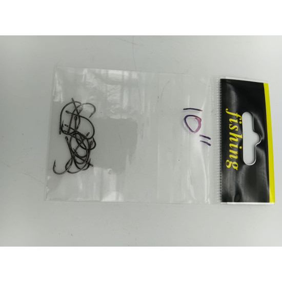 BARBED FISHING HOOK SIZE 10 10PCS/PKT