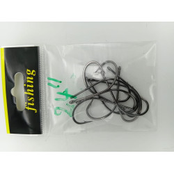 BARBED FISHING HOOK SIZE 24 10PCS/PKT
