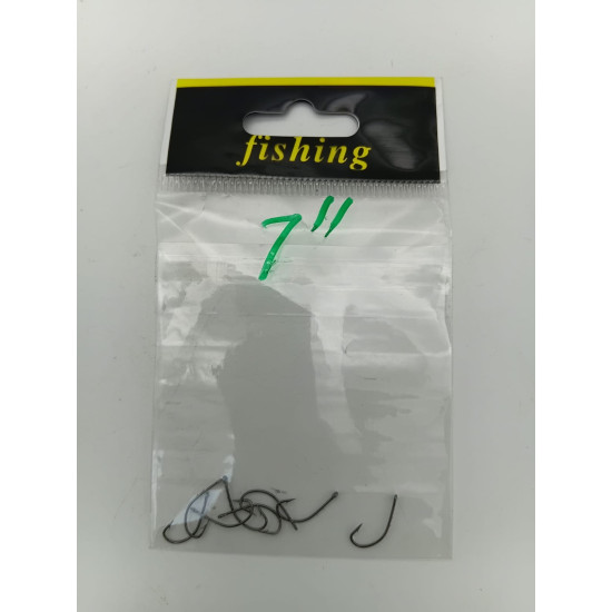BARBED FISHING HOOK SIZE 7 10PCS/PKT