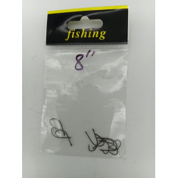BARBED FISHING HOOK SIZE 8 10PCS/PKT