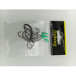 BARBED FISHING HOOK SIZE 15 10PCS/PKT