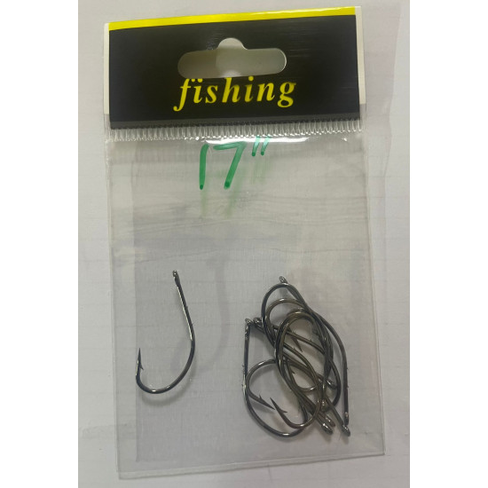 BARBED FISHING HOOK SIZE 17 10PCS/PKT