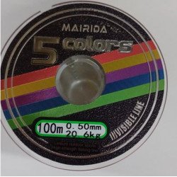 BENDAO MULTICOLORED FISHING LINE 0.50MM X 100 METERS